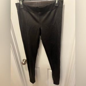 Express size small black faux leather leggings